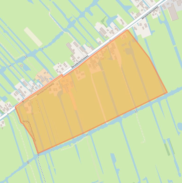 Kaart van postcodegebied 2821LC.