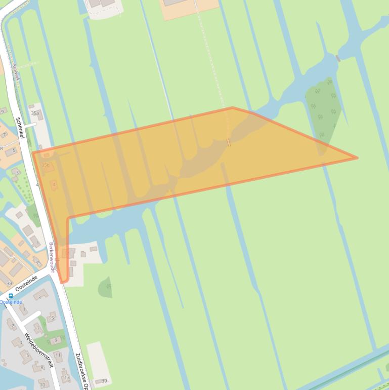 Kaart van postcodegebied 2821LJ.