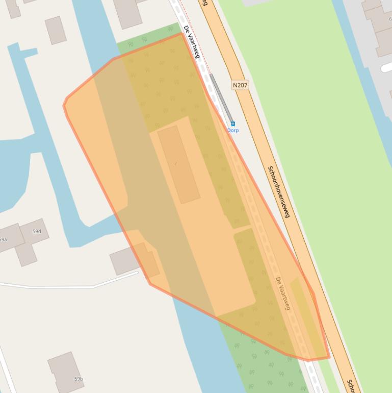 Kaart van postcodegebied 2821MA.