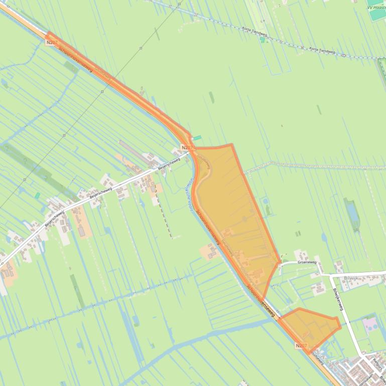 Kaart van postcodegebied 2821NB.