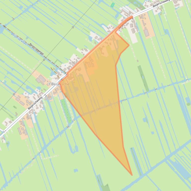 Kaart van postcodegebied 2821ND.