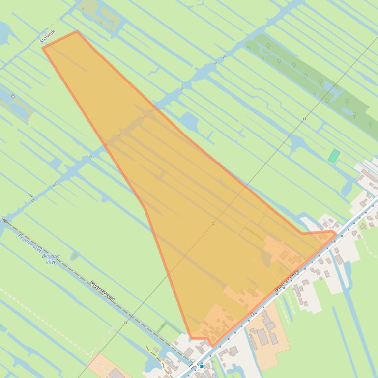 Kaart van postcodegebied 2821NH.