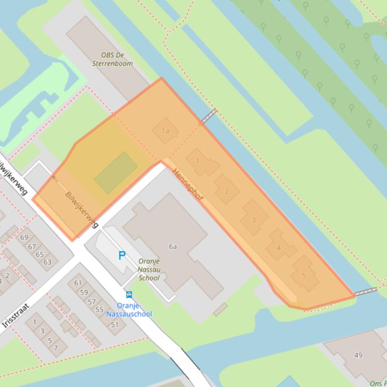 Kaart van postcodegebied 2821SK.