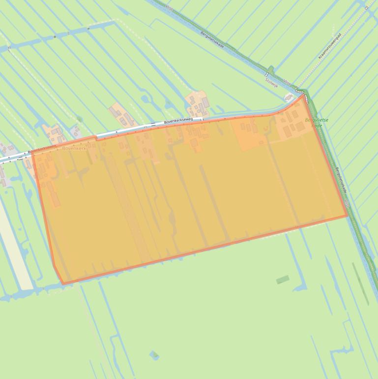 Kaart van postcodegebied 2821XZ.