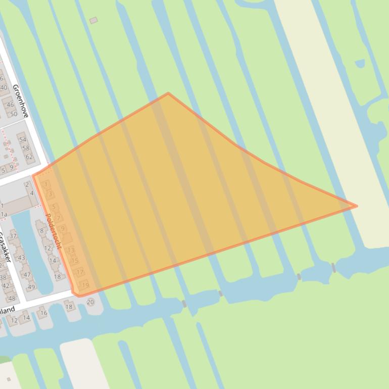 Kaart van postcodegebied 2821ZP.