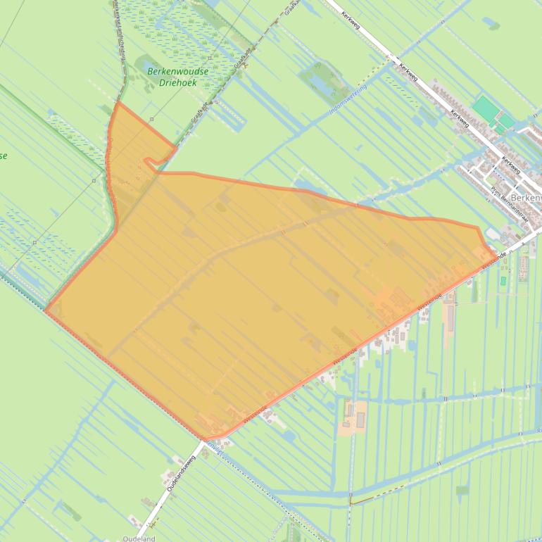Kaart van postcodegebied 2825AL.