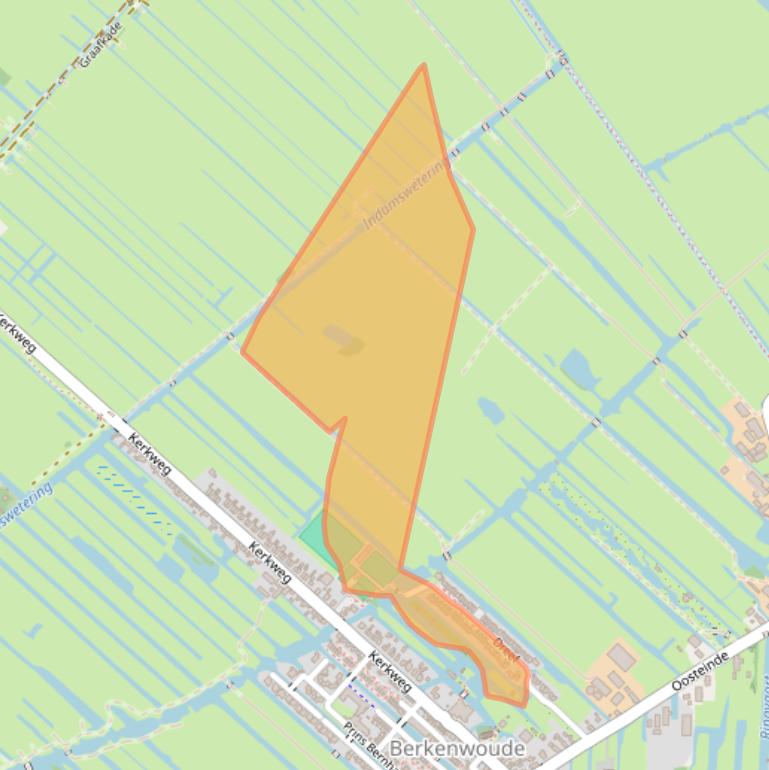 Kaart van postcodegebied 2825AN.