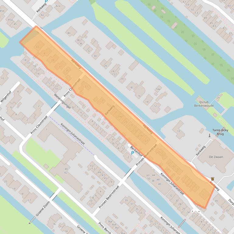 Kaart van postcodegebied 2825BP.
