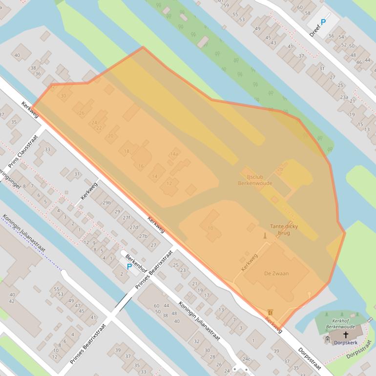 Kaart van postcodegebied 2825BS.