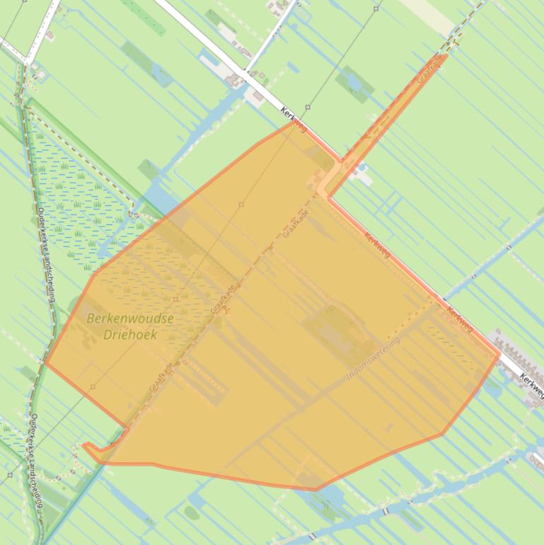 Kaart van postcodegebied 2825NA.