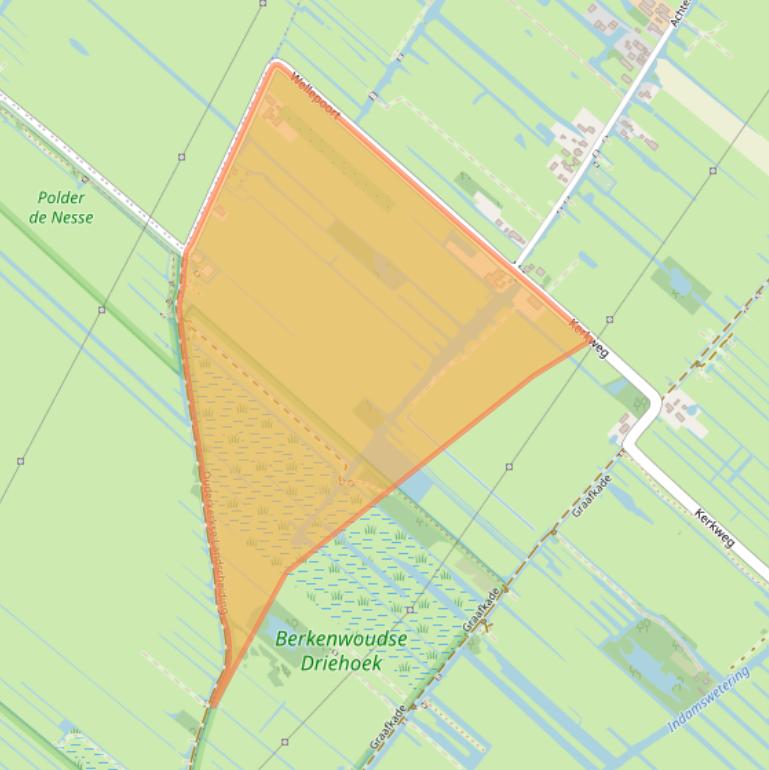 Kaart van postcodegebied 2825NB.