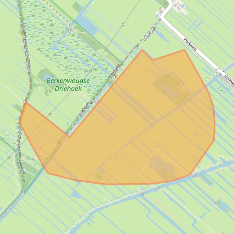 Kaart van postcodegebied 2825NH.