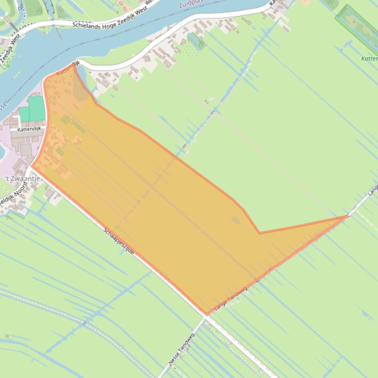 Kaart van postcodegebied 2831AD.