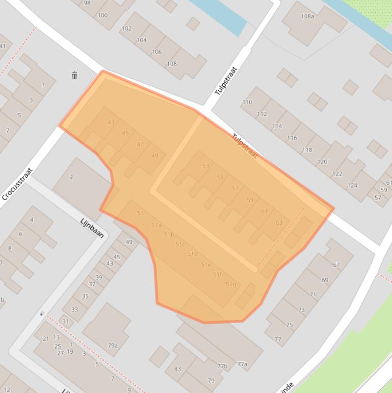 Kaart van postcodegebied 2841AD.