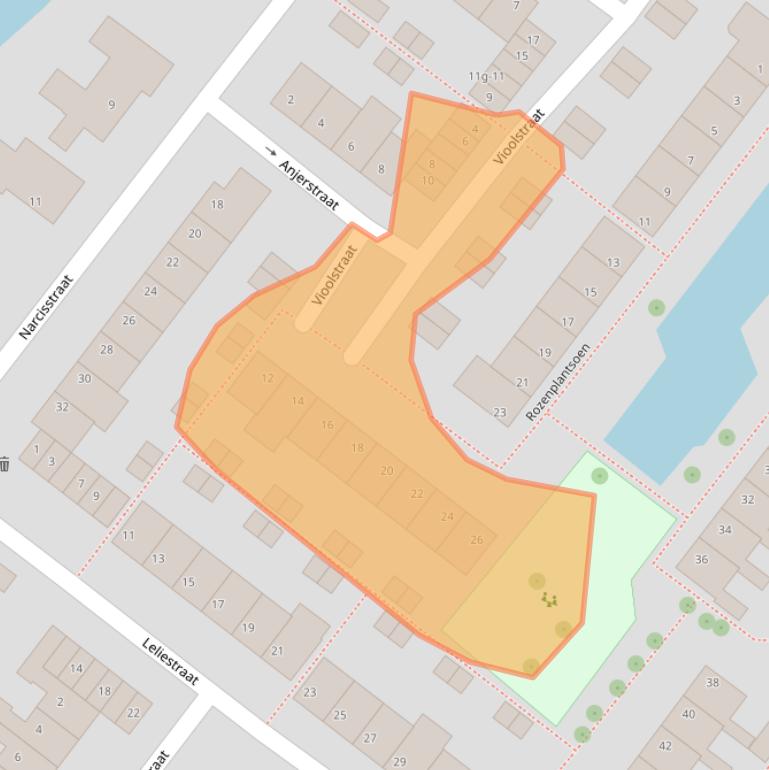 Kaart van postcodegebied 2841AR.