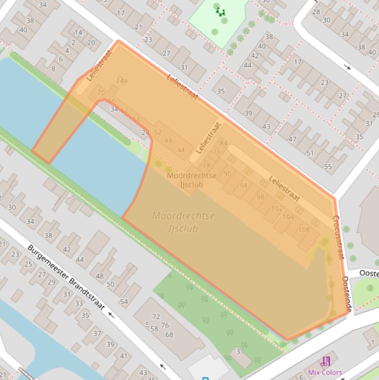 Kaart van postcodegebied 2841BB.