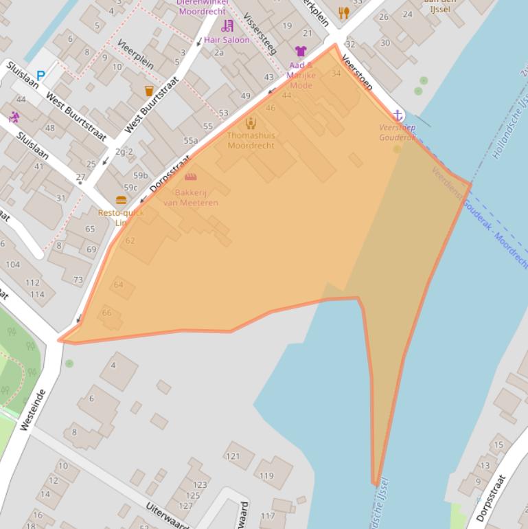 Kaart van postcodegebied 2841BK.