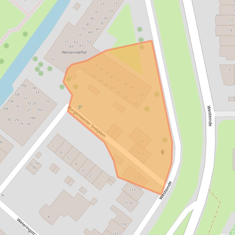 Kaart van postcodegebied 2841BP.