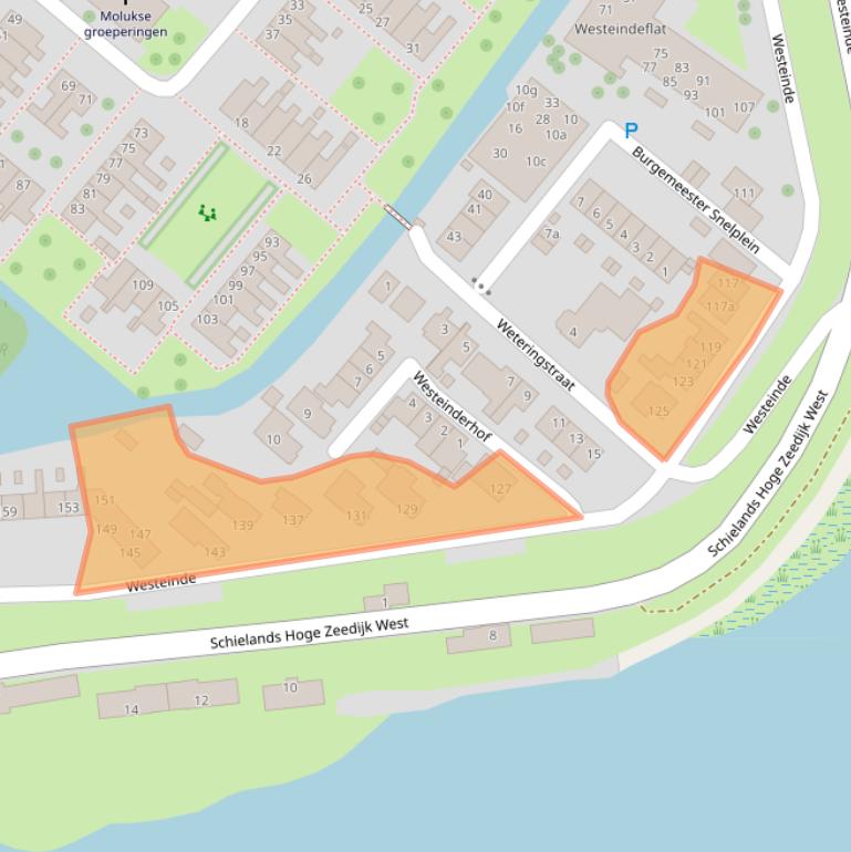 Kaart van postcodegebied 2841BR.