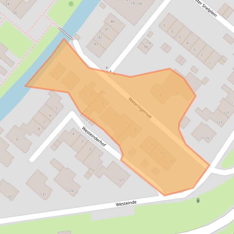 Kaart van postcodegebied 2841BX.