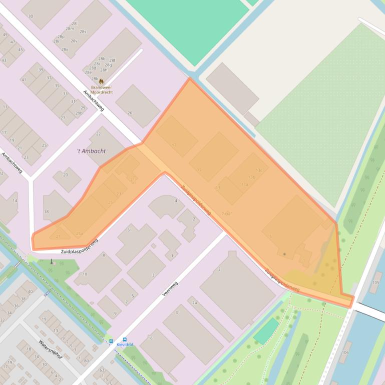 Kaart van postcodegebied 2841DC.