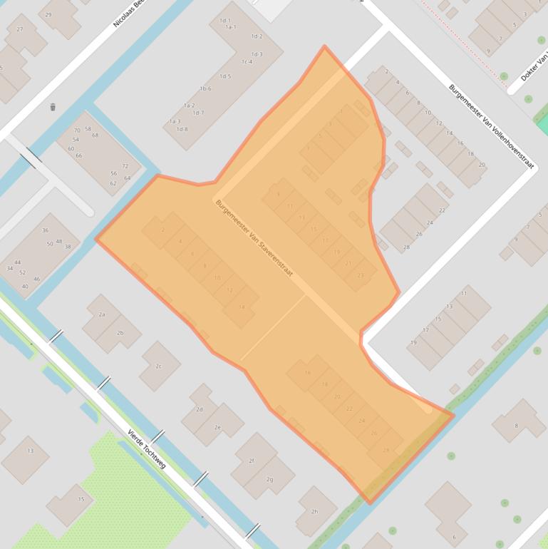 Kaart van postcodegebied 2841EM.