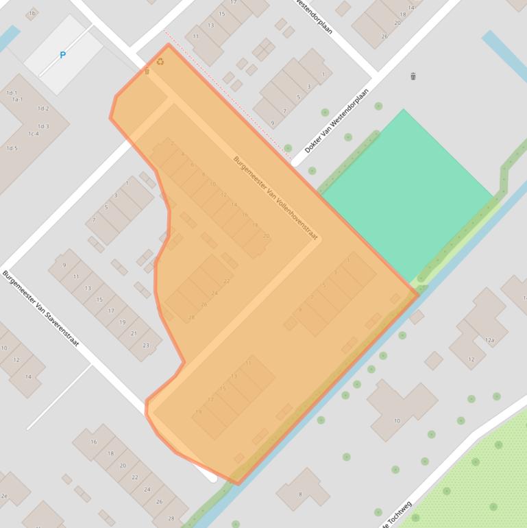 Kaart van postcodegebied 2841EN.