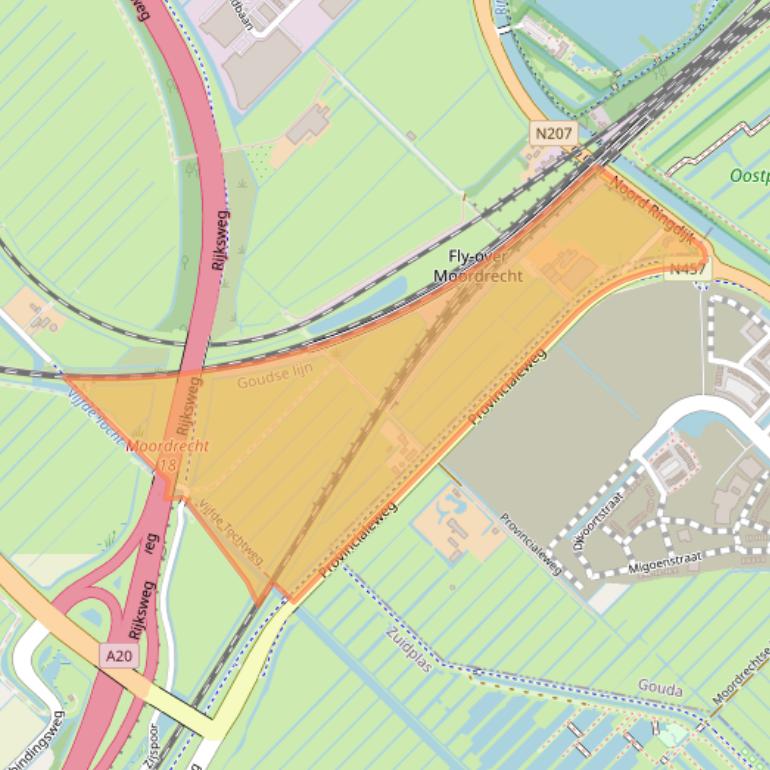 Kaart van postcodegebied 2841LH.