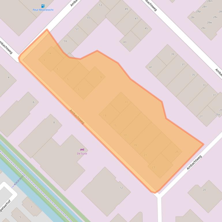 Kaart van postcodegebied 2841MA.