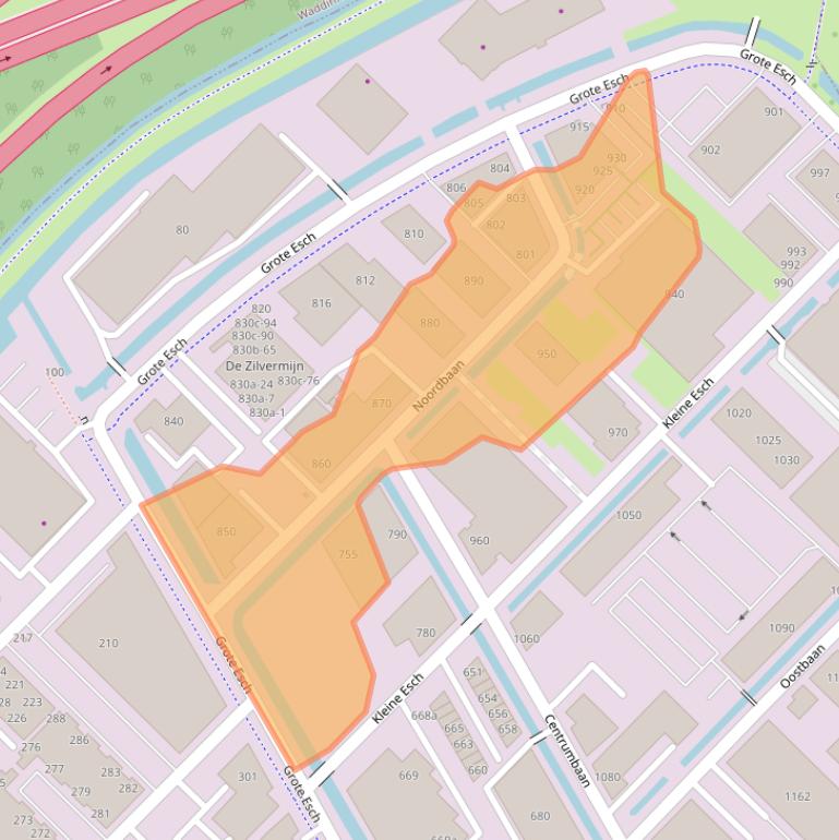Kaart van postcodegebied 2841MG.