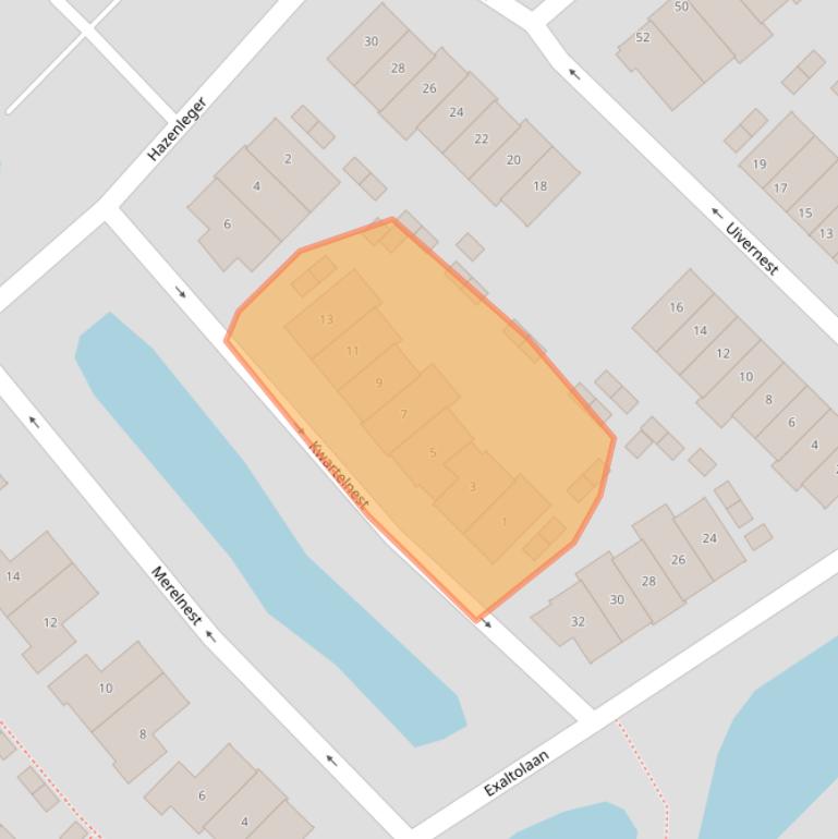 Kaart van postcodegebied 2841MV.