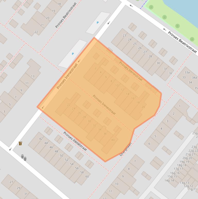 Kaart van postcodegebied 2841TB.