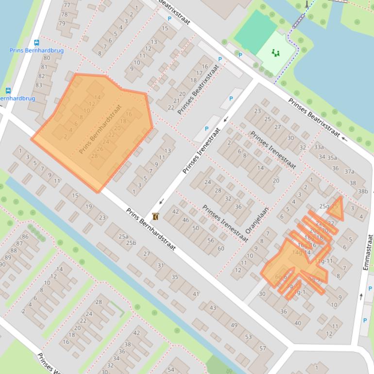 Kaart van postcodegebied 2841TH.