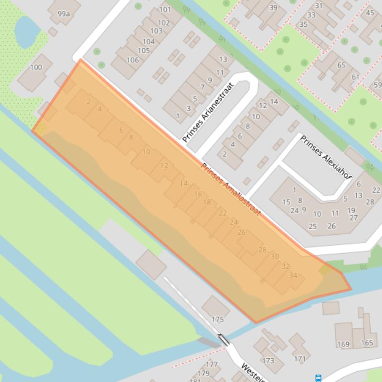 Kaart van postcodegebied 2841TZ.