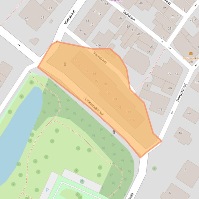 Kaart van postcodegebied 2841VD.