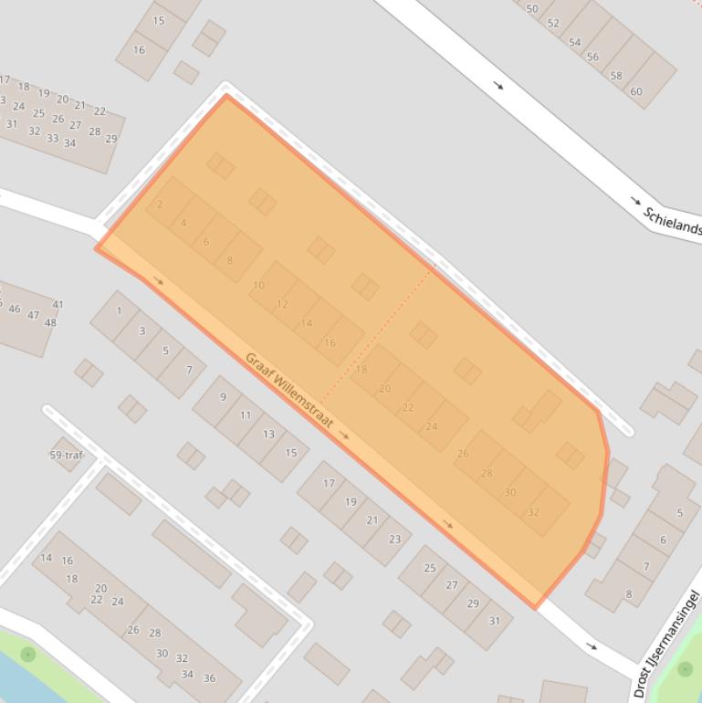 Kaart van postcodegebied 2841VG.