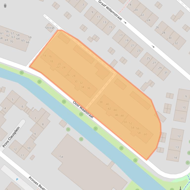 Kaart van postcodegebied 2841VH.