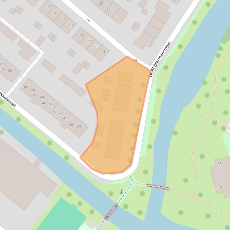 Kaart van postcodegebied 2841VK.