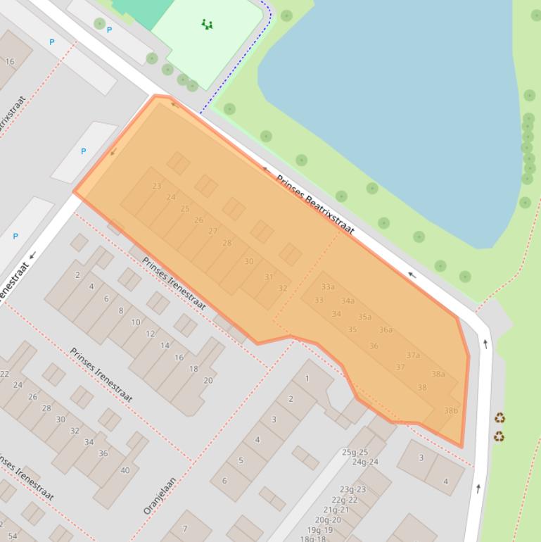 Kaart van postcodegebied 2841VT.