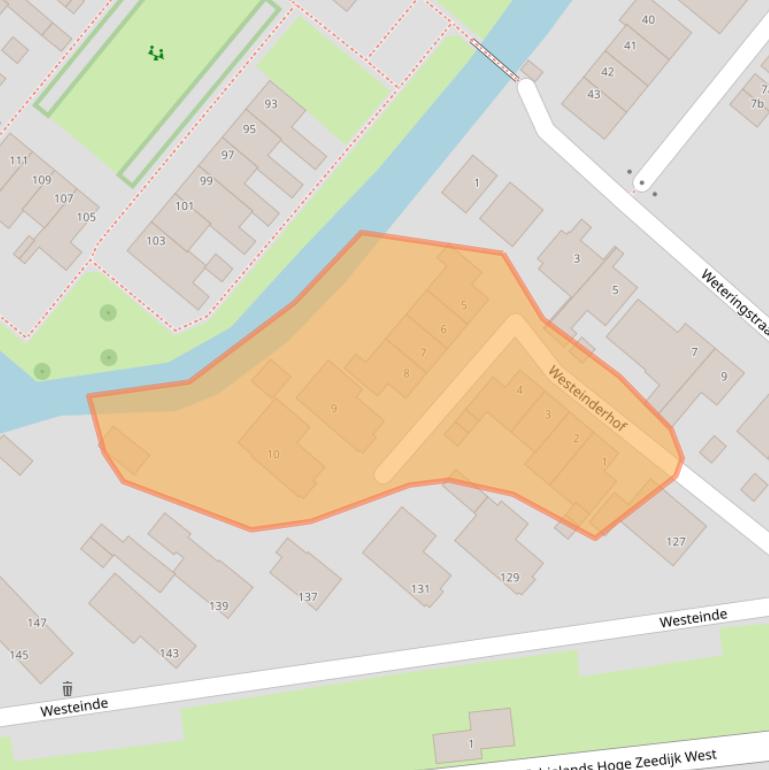 Kaart van postcodegebied 2841VW.