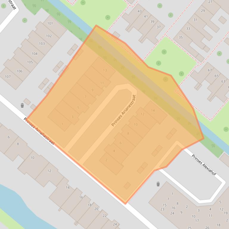 Kaart van postcodegebied 2841VZ.