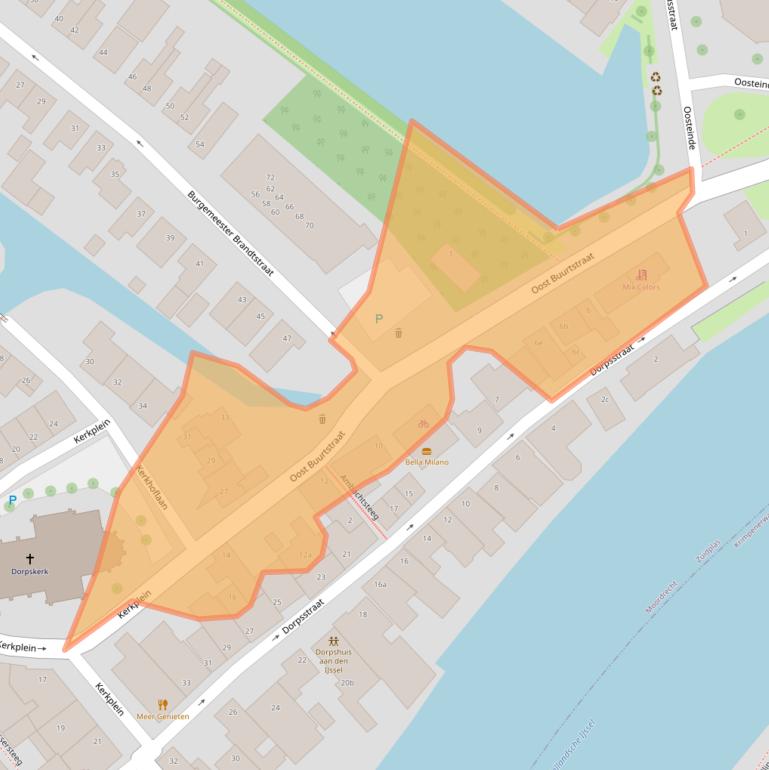 Kaart van postcodegebied 2841XN.