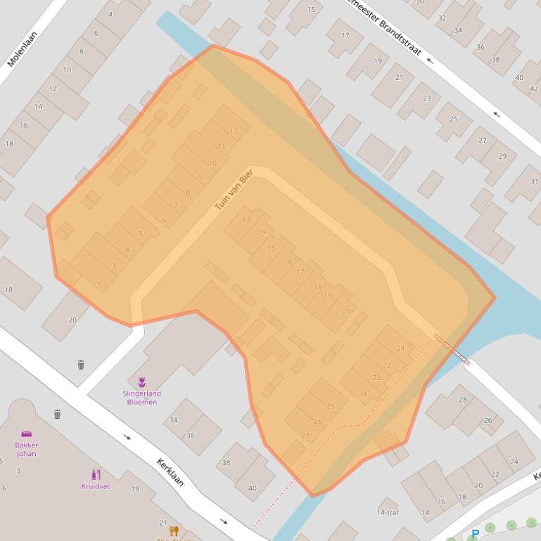 Kaart van postcodegebied 2841XT.