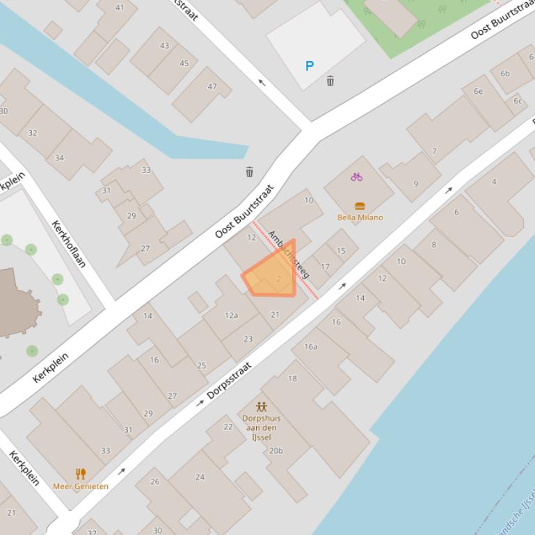 Kaart van postcodegebied 2841XX.