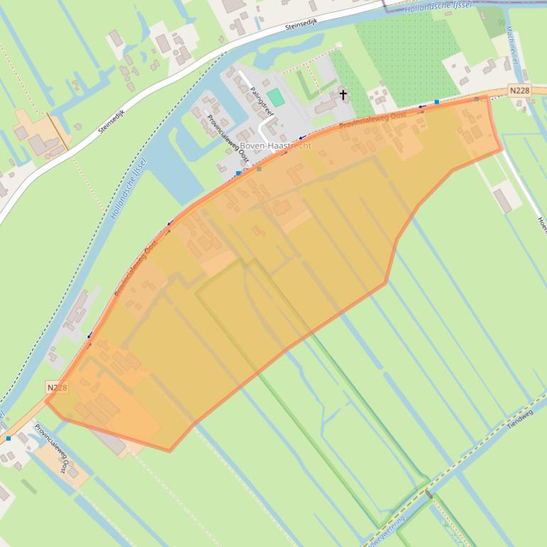 Kaart van postcodegebied 2851AC.