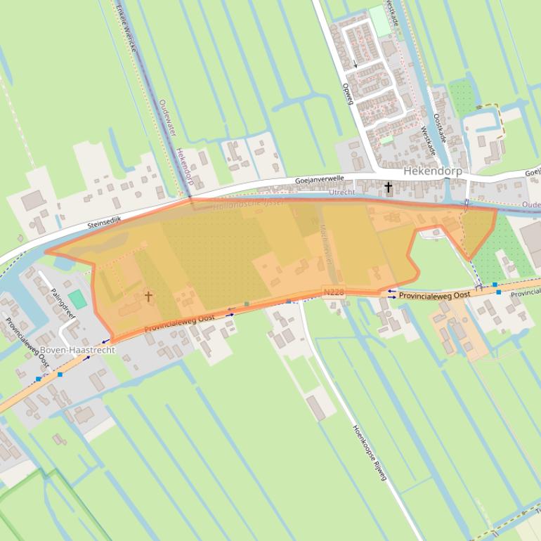 Kaart van postcodegebied 2851AG.