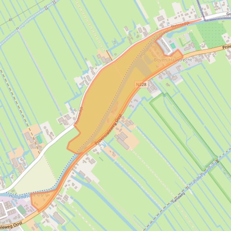 Kaart van postcodegebied 2851AH.