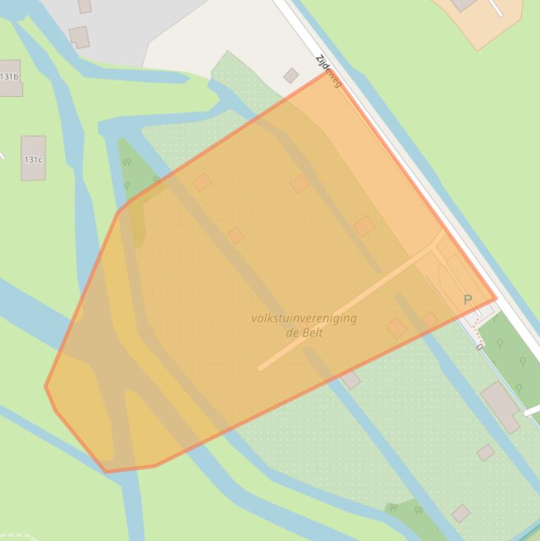 Kaart van postcodegebied 2851AN.