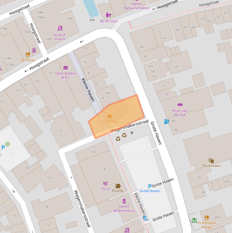 Kaart van postcodegebied 2851AZ.