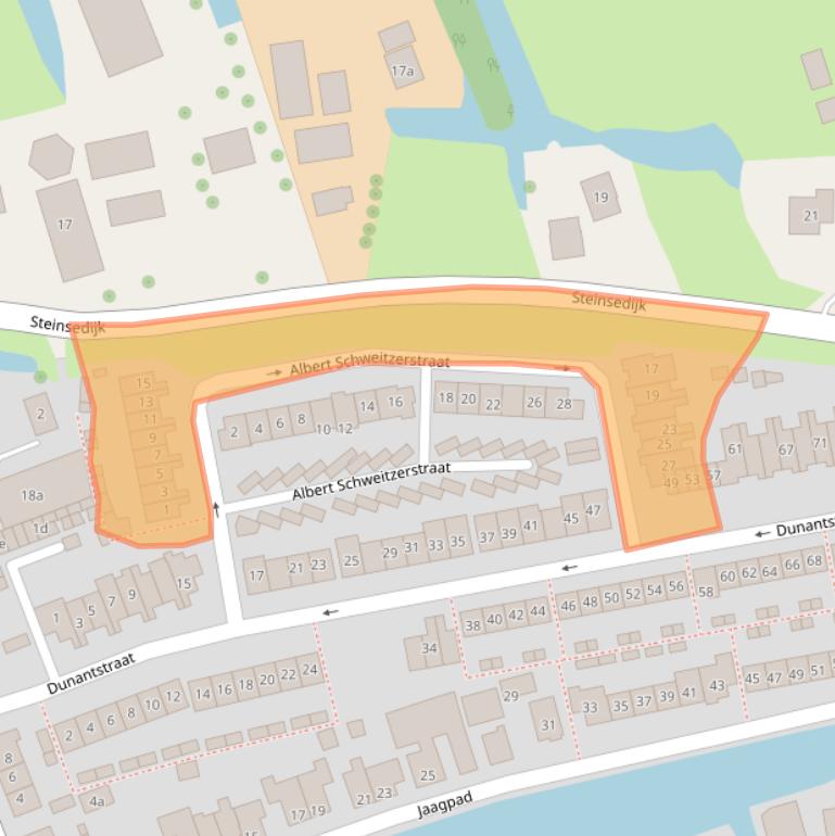 Kaart van postcodegebied 2851CC.